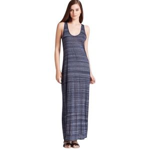 Vince Blue Space Dye Racerback Dress